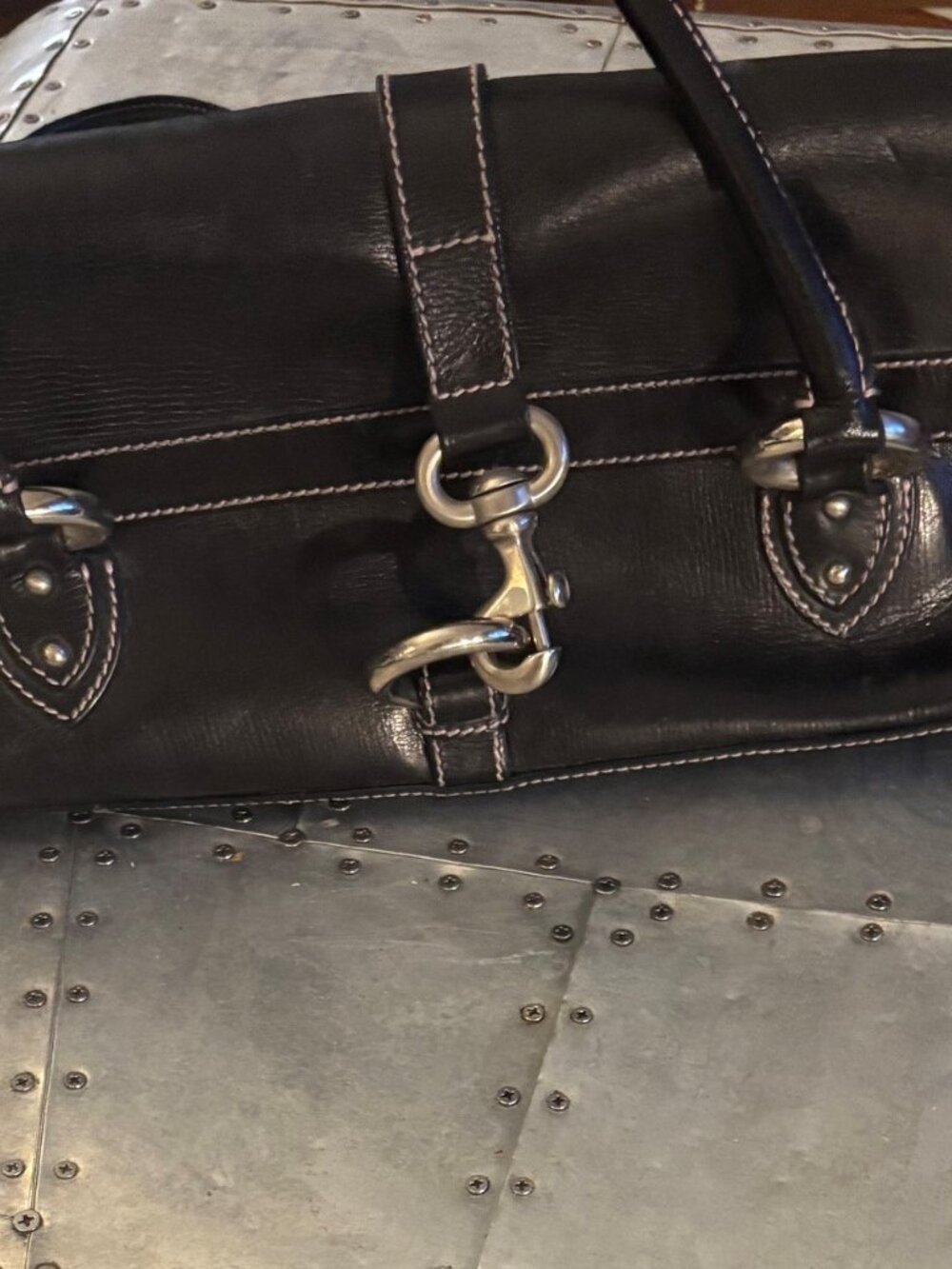 MARC JACOBS BLACK LEATHER BAG - Picture 6 of 12